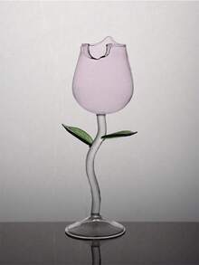 1 Peça Taça de Vinho com Haste de Flor de Rosa, Taça de Coquetel, Taça de Champanhe