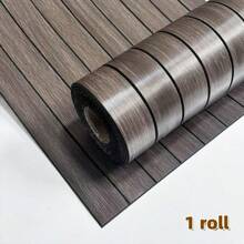 1 Roll Thick 3D Wood Grain Shapes & Stripes Vinyl Wallpaper, Self-Adhesive Peel And Stick, Suitable For DIY Wall, TV Background, Ceiling, Kitchen, Living Room, Bedroom, Wall Furniture Renovation And Home Decor, 118in X 15.7in