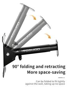 Soporte de pared para bicicleta TOSUOD de uso intensivo - Ganchos ajustables de varios ángulos para bicicletas de montaña/carretera, construcción de fibra de carbono y acero, almacenamiento de bicicletas para interiores/exteriores para garaje, apartamento, hogar