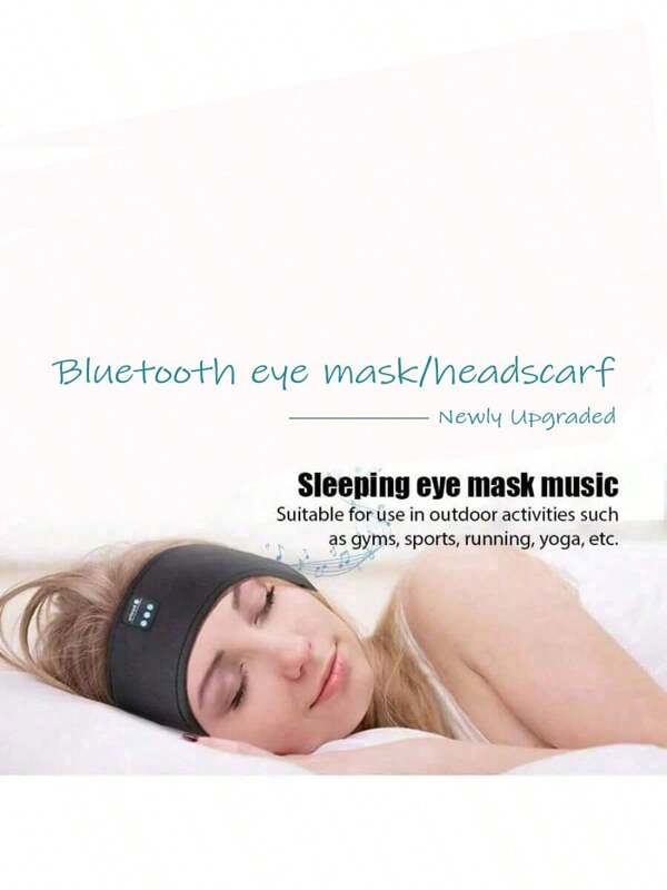 Auriculares con diadema inalámbrica Bluetooth, auriculares inalámbricos para música y dormir, antifaz para dormir con música incorporada, auriculares de viaje