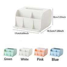 1 Packung Taschentuchbox - Multifunktionale Taschentuchbox-Halterung mit Stationery-Fernbedienungsbox - Eleganter und stilvoller Servietten-Halter für Zuhause, Papierhalter für den Schreibtisch, Aufbewahrungsorganizer, Servietten-Halter, für Familienfeste, Zuhause, Küche, Esszimmer, Dekorationsbox, Geschenk für Frauen, Must-Have für Sommerreisen und Feiertage