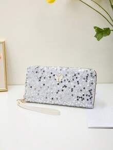 Sequin Fashion Wallet Clutch Purse For Women Wallet Purse Wallet Long Wallet Wristlet Wallet Money Wallet Fall