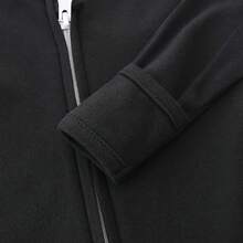 Organic Cotton Long Sleeve Zipper Footie 0~12MHalloween Christmas New Year - 黑色 - 查看 5