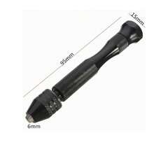 49 pezzi Mini Kit Trapano Manuale, Set Punte Trapano 0,2-3,4mm (Lega di Alluminio) - Strumenti per Gioielleria e Artigianato, Trapano a Mano per Foratura e Allargamento di Piccoli Fori per Riparazione Orologi, Gioielleria, Bricolage, Lavorazione del Legno, Modellismo, Strumenti per Foratura Manuale in Lega Industriale