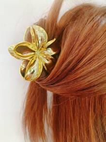 2 pièces Pinces à cheveux florales en acrylique grand modèle pour femmes, élégantes et chics, pour un chignon sur l'occiput, accessoire de cheveux décoratif à fleurs, polyvalent pour une utilisation quotidienne