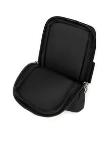 1pc New Fashion Color Block Patchwork Phone Pouch, Nylon Material Zipper Closure, Multi-Color Options, Casual Stylish Lightweight Arm Bag Suitable For Daily, Sports, Running, Work, Gym - Multicolor - View 11