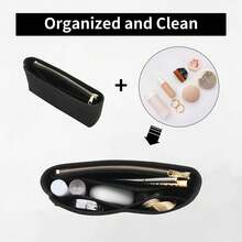 Organizator de pungă din pâslă cu fermoar GG, husă de umăr pentru femei, geantă de depozitare interioară pentru vezică urinară, organizator de geantă pentru școală, iarnă