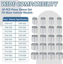 28pcs Press And Pull Sleeve Kit Bushes Bushing Bearings Seals Removal Installation Tool Bushes Bearings Seals Removal Install Tool