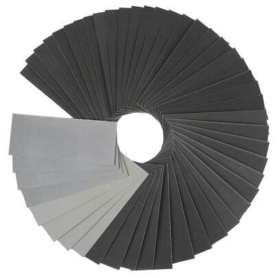 36 PCS Sand Paper, Wet Dry Sand Paper Variety Pack Sandpaper 12 Grits Assorted Wood Metal Sanding, 120/150/180/240/320/400/600/800/1000/1500/2500/Grit
