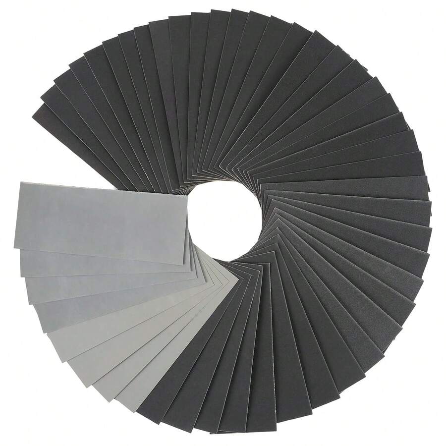 36 PCS Sand Paper, Wet Dry Sand Paper Variety Pack Sandpaper 12 Grits Assorted Wood Metal Sanding, 120/150/180/240/320/400/600/800/1000/1500/2500/Grit - 1 - View 1