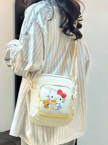 1个女孩卡通斜挎包，可爱儿童单肩包，便携