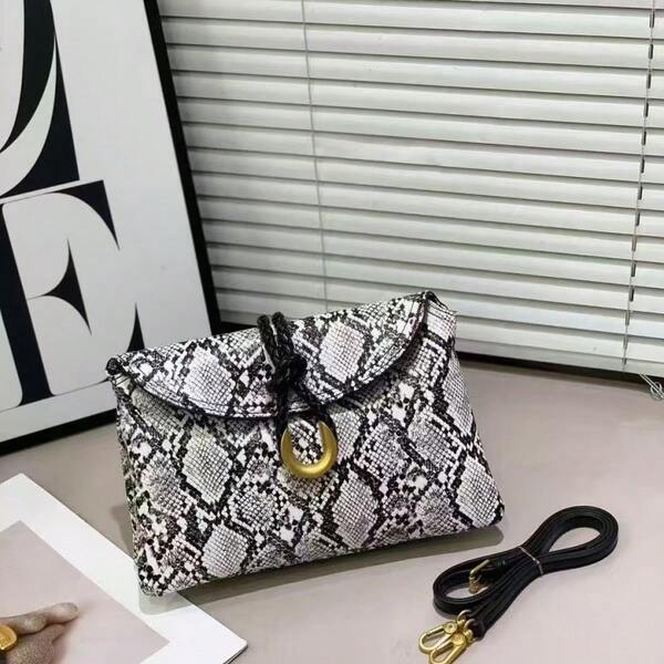 Elegante Envelope Bag – Elegante Umhängetasche mit abnehmbarem Schultergurt | Schlanke Handtaschen für Damen