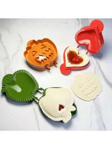 1/3pcs,Fall Hand Pie Molds Set Mini Dough Press Pie Mould Tools Christmas Halloween Pumpkins Baking Apples Pie Making Molds For Kitchen - Multicolor - View 6