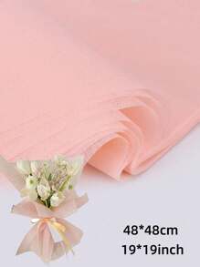 10张48*48厘米手工薄纸DIY工艺花束包装棉质衬纸适用于婚礼生日情人节母亲节礼物包装花店插花