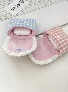 甜美清新耳机收纳包蕾丝耳机套适用于无线耳机保护套