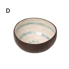 1pc Coconut Shell Candy Bowl Holder, Decorative Salad Bowl - Natural Coconut Shell Bowl Storage Bowl - Candy Container Nut Rack, School Supplies, Back To School - Brown - View 13