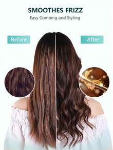 Lược tạo kiểu tóc xoăn cho tóc xoăn, tóc xoăn cứng và tóc thẳng - Nhiều kiểu tóc có sẵn | Làm mượt, định hình và gỡ rối mà không làm tóc bị kéo hoặc gãy - Nhiều màu - Xem 7