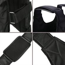 Exercise Weighted Vest Fitness Training Workout Sport 110lbs Weighted Adjustable - màu đen - Xem 5