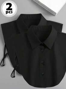 1 件可拆卸衣领男女通用商务休闲百搭无袖衣领