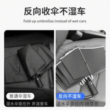 Umbrellas And Rain Hat Umbrellas - [Opaque Umbrella Cloth] - Black - View 5