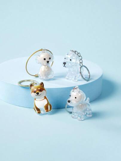 PETSIN 1 件宠物品种设计宠物毛发存储钥匙扣，狗品种钥匙扣纪念品，多功能宠物纪念吊坠，毛发存储袋，宠物毛发存储和保护纪念品，纪念心爱宠物的理想选择，宠物配饰，独特的个性化宠物配饰