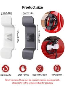 2/4pcs Durable TPR Stick-On Kitchen Appliance Cord Organizers | Neat And Tidy Wire Management For Mixers, Coffee Makers, Air Fryers | Kitchen Accessories Organizer