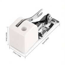 Pied-de-biche surjeteuse coupeur latéral pour toutes les machines à coudre à tige basse - Blanc - Voir 1