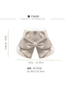 1 件女士时尚宽边帽带蝴蝶结 - 适合夏季海滩和钓鱼或情人节日常穿着