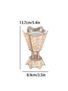 1Pc/1 Set Lightweight And Luxury Metal Incense Burner, Middle Eastern Arabic Style Aromatherapy Incense Burner, It Can Be Used As An Aromatherapy Diffuser, Aromatherapy Burner, Used In Home Decoration, Bedroom, Living Room (As A Centerpiece), Office, Yoga Place And Party, Creating An Elegant Atmosphere.