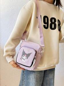 1个女孩卡通斜挎包，可爱儿童单肩包，便携