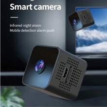 1 件高清 Wifi 家庭安全摄像头，无需安装，内置电池的迷你摄像头，夜视和运动检测，适用于家庭、办公室、宠物的便携式摄像头，入门级摄像头