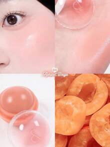 Rom&nd JUICY ROLL CHEEK 04 杏色、蜜桃色、裸色、活力四射、奶油质地、融化、柔雾、轻盈、不粘腻、不干燥、舒适持久、提亮、唇颊两用、多用途、迷你装、韩国彩妆、韩国化妆品、礼品、8.4克/0.30盎司。 - 04 APRICOT BEIGE - 查看 3
