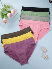 7 Stücke/Pack nahtlose bedruckte Unterwäsche, bequeme weiche Hipster Höschen für Frauen