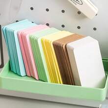 100pcs High-Quality Blank Cards, 7-Color Kraft Cards, Holiday Greeting Cards, Party Notepads, 3.5 X 2.2 Inch Small Blank Card Stock, Notepads For Learning, Ordinary Business Cards, Message Cards, Kraft Paper Notes, Christmas Decorations, Wedding Decorations, Home Decorations, Autumn Decorations, Room Decorations, Holiday Decorations, Christmas Decorations, Winter Decorations, A Must-Have For Autumn And Winter. - Multicolor - View 9