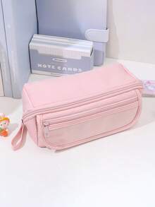 1pc Prism Designed 9-Layer Pencil Case, Large Capacity Pencil Bag For Girls, Waterproof And Dirt Resistant Storage Pouch, High Aesthetic Stationery Box For Elementary Students, Multi-Function Pencil Box For Children - Multicolor - View 10