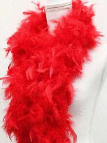 1Pc Colorful Artificial Fur Boas 6.6ft Plush Boa For Women For Dancing Wedding Party Halloween, Stage Decoration Holiday Party Headwear Accessories Clothing Accessories, Scarf Decoration, Suitable For Birthday Party, Halloween, Christmas, Horse Racing, Tea Party, New Year's Eve, Concert And Home Decor, Dance Wedding, Stage Performance, Carnival Costume And Accessories, Party Supplies, Ideal Choice For Gifts