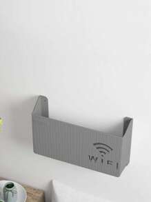 WiFi Router Wall Mount Storage Box Organizer - Grey - View 4