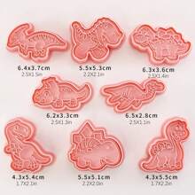 8 件动物饼干模具 3D 压制卡通动物饼干模具 适合儿童生日返校圣诞节感恩节派对装饰