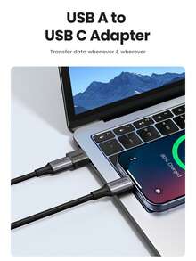 UGREEN 10Gbps USB-C 母头转 USB-A 公头适配器 USB3.1 USB-C 母头转 USB-A 公头适配器塑料外壳 - 黑色 - 查看 7