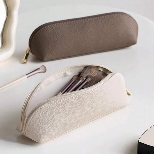 2025 New Stylish Waterproof Multifunctional Cosmetic Bag, Portable Makeup Brush Organizer, Vanity Case