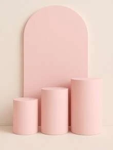 Set Of 4 Double-Sided Roman Panel Pieces And Cylinders - 淺粉色 - 查看 1