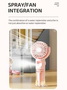 2025 New Mini Spray Handheld Fan, Portable Nano Water Replenisher Fan, Rechargeable Battery Mini Spray Fan,Men Women Travel Essentials Gift - Multicolor - View 4
