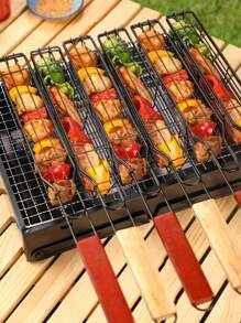 3 件不锈钢烤架坚固耐用，是户外露营和烧烤的必备品。适用于露营烧烤、户外盛宴、露台派对和团体烧烤