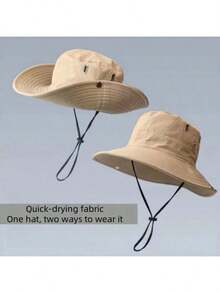 Unisex UPF 50+ Foldable Sun Hat, Bucket Hat, UV Protection, Suitable For Hiking, Beach, Fishing, Summer Hunting