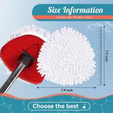 Microfiber Chenille Mop Pad Spin Mop Refill For O Cedar Mop Head 3 Pack Spin Mop Heads Replacements For Ocedar Easywring 1 Tank System Mop Replace Head Attachments, - 3-Pack - 查看 4