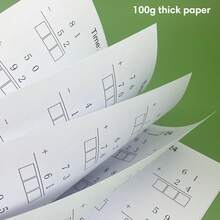 Lachilly Zweistellige Addition & Subtraktion Mathematik Arithmetik Arbeitsbuch, Mathematische Berechnungs-Handschrift-Übungsbuch für Kinder Schulanfang, Lehrerbedarf, Homeschooling Klassenzimmer Lehrmittel - Mehrfarbig - Übersicht 9