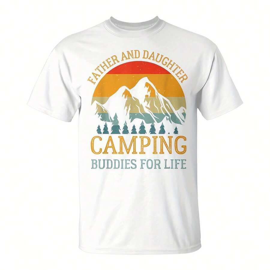 Father And Mping Buddies For For Dad T-Shirt25428220g Silk T-Shirt, Fabric Drooping Feeling Is Very Good, Feel Cold And Silky, Designed For The Sister Group Before The Wedding. As A Tk-You Gift From The Bride To The Brideaids, Elegant And Unconventional. Design, The Use Of Watercolor D-Painted Style, Printed A Bunch Of Flowers And The Bride Holding The Same Series Of Bouquets, Fresh And Elegant. The T-Shirt N Be Worn At A Bachelor Party Or Wedding Planning Day To Create A Warm Team Atmosphere, As Well As A Memorable Gift That Will Allow To Hold On To Their Red Memories After The Wedding. - 白色9 - 查看 1