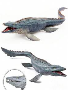 侏罗纪恐龙实体模型玩具，8-15 英寸中型和大型手绘恐龙模型 - 咆哮的霸王龙、三角龙、霸王龙、皮科龙、沧龙、重型大猩猩、霸王龙、龙吉祥物 - 细致逼真，可移动下颌 - 彩色 - 查看 16