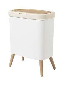 1 件家用垃圾桶，带拉出式设计，时尚便携，适用于客厅、厨房和浴室，大尺寸带盖，防臭，高品质触感，完美的家居礼物、万圣节礼物、厨房礼物