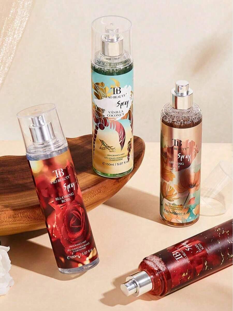 1瓶150毫升清新花果香型喷雾，天然持久，舒缓香气，适用于卧室、衣橱、约会、生日礼物、日常旅行，四季皆宜。